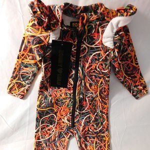 Romey Lulu Ruffled Romper Size 6-12 Months NWT